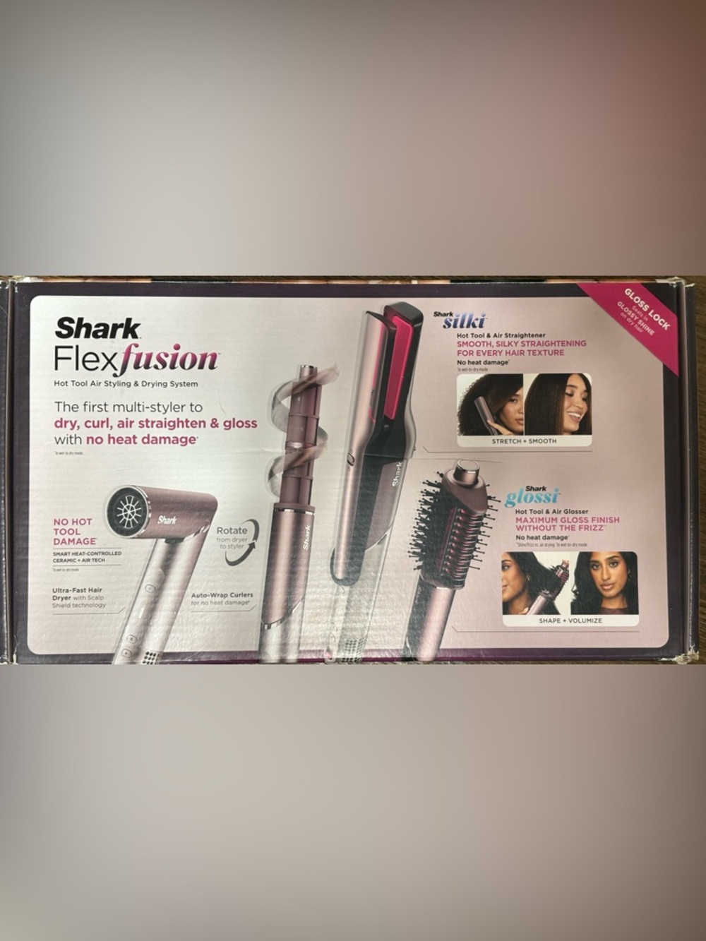 Shark FlexFusion Luxury Air and Ceramic Multi-Styler with Air Straightener